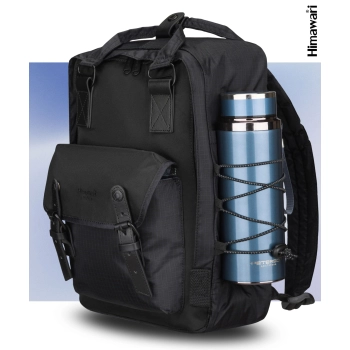 HIMAWARI plecak miejski szkolny na laptopa 17L unisex 10 kieszeni