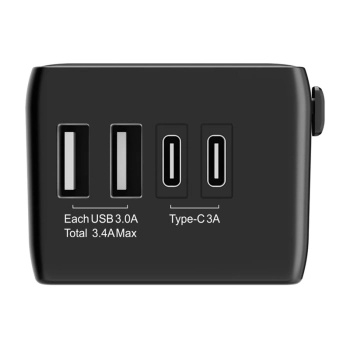 Adapter Podróżny 4w1 Blitzwolf BW-TA1 2xUSB + C + PD 20W
