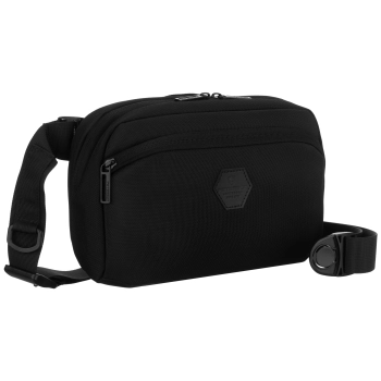 Saszetka Peterson na ramię nerka listonoszka torba czarna crossbody miejska