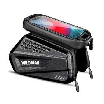 WILDMAN Etui/uchwyt rowerowy XXL ES6 1L  sakwa na ramę czarna/black