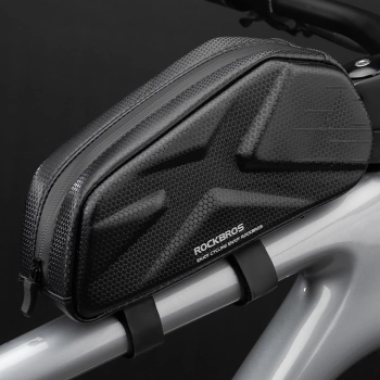 Torba rowerowa Rockbros usztywniana, na ramę, na rurę górną 1,4l - czarna