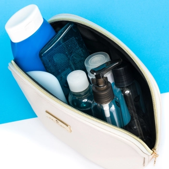 Kosmetyczka damska PETERSON elegancka na podróż do torebki