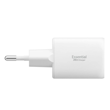 SPIGEN ESSENTIAL EE352EU 2-PORT NETWORK CHARGER 35W WHITE