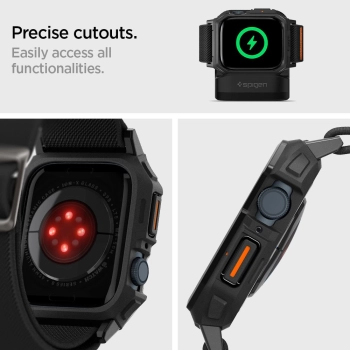 SPIGEN LITE FIT PRO APPLE WATCH 4 / 5 / 6 / 7 / 8 / 9 / SE (44 / 45 MM) MATTE BLACK