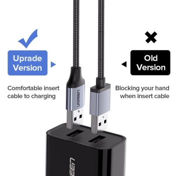 Kabel USB do Micro USB UGREEN  US290 QC 3.0 2.4A 1m (czarny)