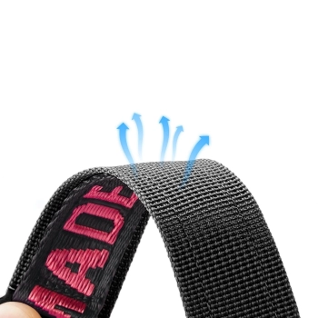Dux Ducis Strap (Outdoor Version) pasek Apple Watch Ultra, SE, 9, 8, 7, 6, 5, 4, 3, 2, 1 (49, 45, 44, 42 mm) nylonowa opaska bransoleta czarno-czerwon