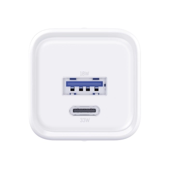 Accessories -  3mk Hyper Charger PD 33W GaN QC4+ PPS AFC FCP SCP 1A1C  White