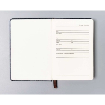 Notes notatnik mały twarda oprawa planer A6 journal Peterson w kropki