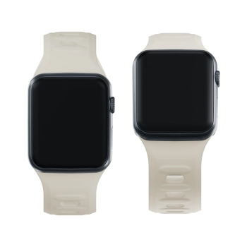 42/44/45/46/49 mm Nude (big) - 3mk Silicone Watch Strap for Apple