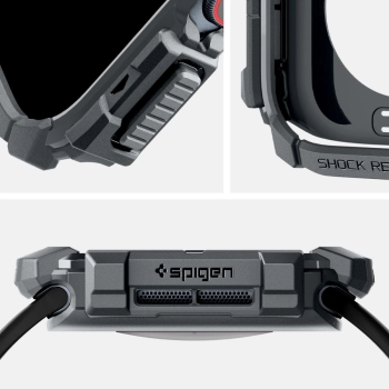 SPIGEN RUGGED ARMOR APPLE WATCH 10 (46 MM) DARK GREY