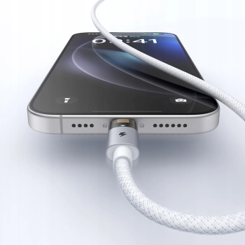 MCDODO KABEL USB SZYBKIE ŁADOWANIE DO IPHONE LIGHTNING PD 36W 1M LED BIAŁY