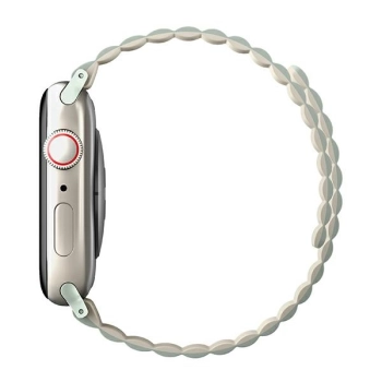 UNIQ pasek Revix Apple Watch Series1/2/3/4/5/6/7/8/9/SE/SE2 38/40/41mm. Reversible Magnetic zielony-beżowy/sage-beige