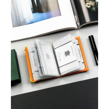 Etui na karty skórzane 302-BL-ORANGE