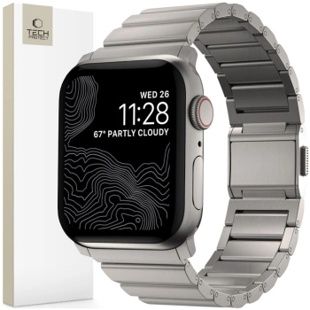 TECH-PROTECT STEELBAND APPLE WATCH 6 / 7 / 8 / 9 / 10 / SE / ULTRA 1 / 2 (44 / 45 / 46 / 49 MM) TITANIUM