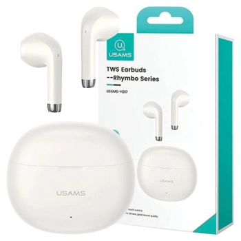 USAMS Słuchawki Bluetooth 5.3 TWSRhymbo Series bezprzewodowe beżowy/beige BHUYO02 (US-YO17)
