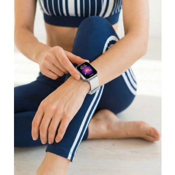 Smartwatch Gravity Srebrny Pasek + Bransoleta GT43-2