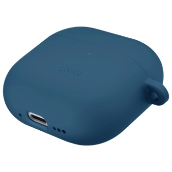 UNIQ etui Nexo AirPods 4 + Ear Hooks     Silicone niebieski/pacific blue