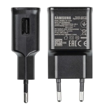 Ładowarka sieciowa Samsung EP-TA200EBE USB-A 15W z kablem EP-DR140ABE USB-A - USB-C (OOB Bulk - opakowanie zastępcze) - czarna
