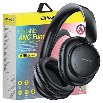 AWEI słuchawki nauszne A996 Pro ANCBluetooth czarny/black