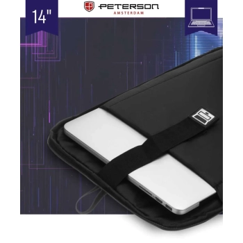 Plecak podróżny z miejscem na laptopa pojemny miejski elegancki Peterson
