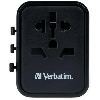 Verbatim Adapter podróżny EU/UK/US2xUSB-A UTA-01 czarny/black 49543