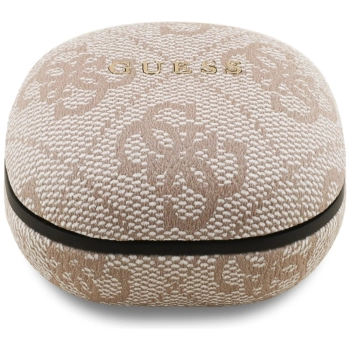 Słuchawki TWS ENC Guess 4G Classic Metal Logo różowy