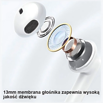 USAMS Słuchawki Bluetooth 5.3 TWS IA IIseries bezprzewodowe purpurowy/purple BHUIAII03 (USAMS-IAII15)