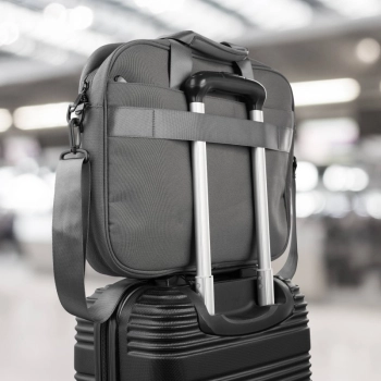 Torba na laptopa materiałowa unisex lekka do ręki na ramię