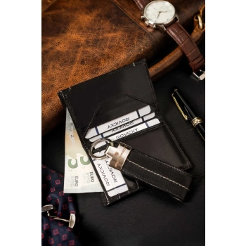 Peterson zestaw prezentowy etui na karty + elegancki brelok do kluczy