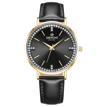 Zegarek Damski Giewont Sapphire Złoto Czarny GW5390-A4
