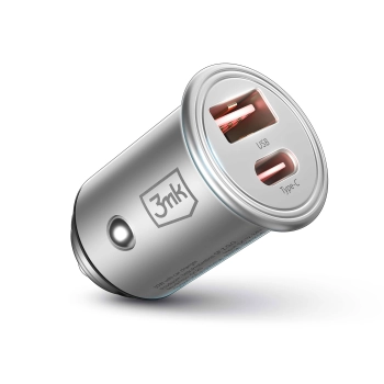 Accessories - 3mk Hyper Car Charger 45W PD QC PPS USB 1A1C Silver