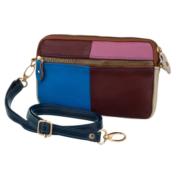 Saszetka damska torebka skórzana listonoszka śliczna na ramię crossbody