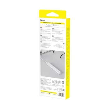 Etui ładujące do rysika Baseus Smooth Writing z kablem Baseus Simple USB-C 3A 30cm - białe