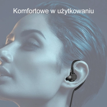 AWEI słuchawki stereo L3 3,5mm jackczarny/black