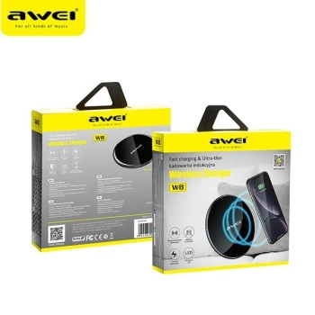AWEI ład. indukcyjna W810W czarny/black