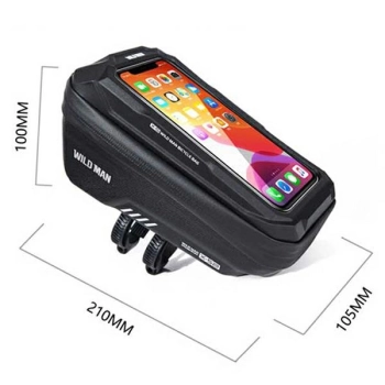 WILDMAN Etui/uchwyt rowerowy XS2 1L      sakwa na ramę czarna/black