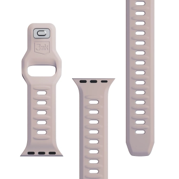 38/40/41/42 mm Latte (small) - 3mk Silicone Watch Strap for Apple