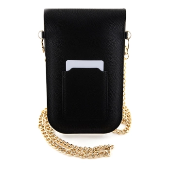 Hello Kitty Torebka HKOWBPGHDLMK czarny/black Leather Metal Logo Chain