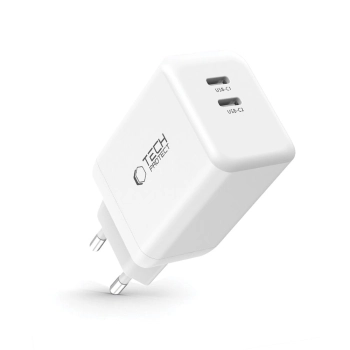 TECH-PROTECT NC45W-GAN 2-PORT NETWORK CHARGER PD45W WHITE