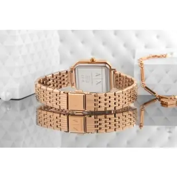 Zegarek Damski Armani Exchange ze Srebrzystą Bransoletką