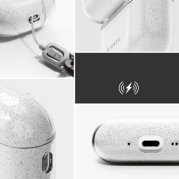 RINGKE AIR APPLE AIRPODS PRO 3 GLITTER CLEAR
