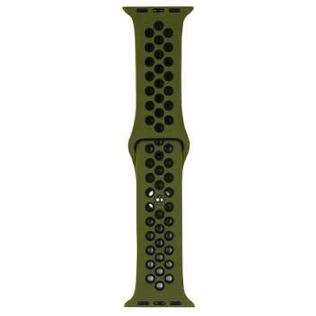 Beline pasek Apple Watch Sport Silicone42/44/45/49mm zielono-czarny green/black