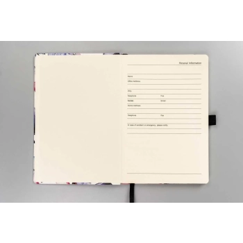 Notes A5 z printem PETERSON kolorowy notatnik dziennik planer na gumkę