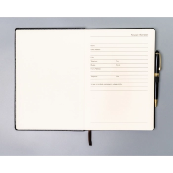 Notes planer B5 Peterson organizer notatnik z gumką elegancki w linie