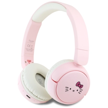 Słuchawki nauszne Hello Kitty Face Logo  Bluetooth różowy