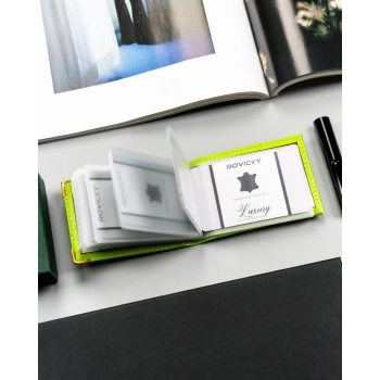 Etui na karty skórzane 301-BL-GREEN