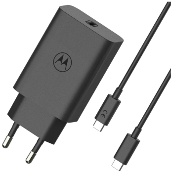 Ładowarka sieciowa Motorola TurboPower   68W USB-C z kablem USB-C do USB-C 1m czarny