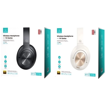 USAMS Słuchawki Bluetooth 5.3 nauszne    US-YH Series czarny/black TDLYEJYS01 (USAMS-YH21)