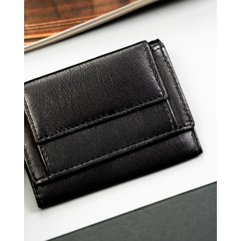 Portfel męski mały slim wallet skóra naturalna cienki skórzany zatrzask
