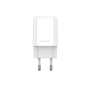 JELLICO ładowarka sieciowa EU02 2.4A 12W 2xUSB + kabel Micro Biały